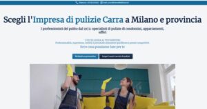 Sito e blog impresa di pulizie carra Milano